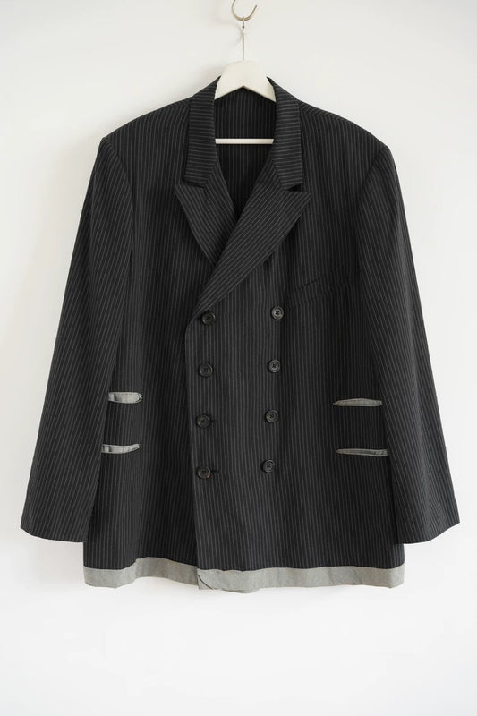 Yohji Yamamoto Houndstooth Stripe Blazer
