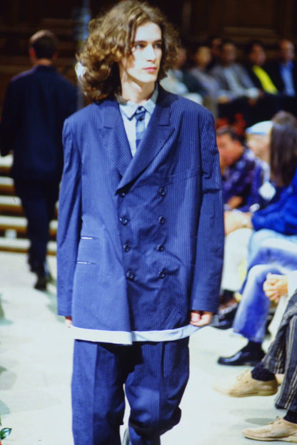 Yohji Yamamoto Houndstooth Stripe Blazer