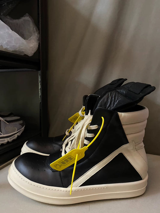 Rick Owens Leather High-Top Sneakers-yf