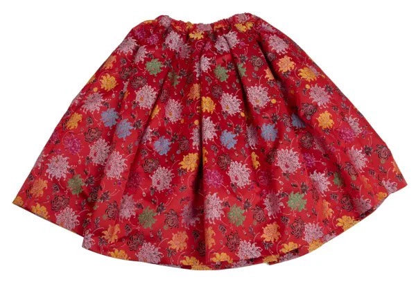 COMME des GARCONS Red Vintage Floral Skirt