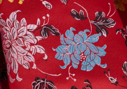 COMME des GARCONS Red Vintage Floral Skirt