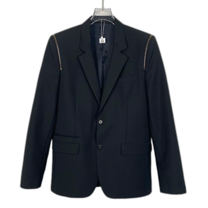 Givenchy Black Wool Long Sleeve Suit Jacket