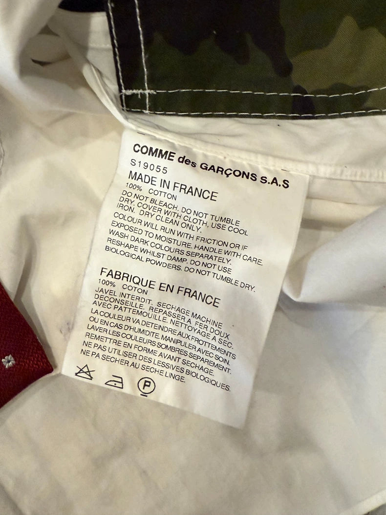 Comme des Garçons CDG patchwork shirt
