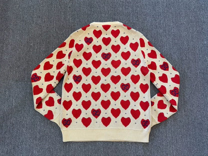 Gucci Heart Pattern Knit Sweater Men