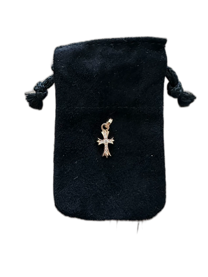 Chrome Hearts 22K Gold Diamond Pendant