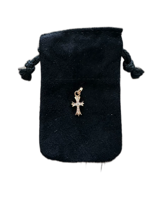 Chrome Hearts 22K Gold Diamond Pendant