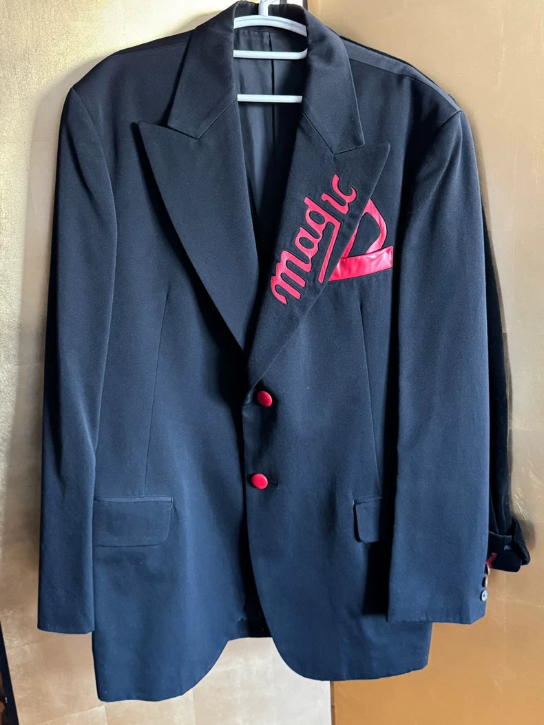 Yohji Yamamoto Black Blazer with Red Details