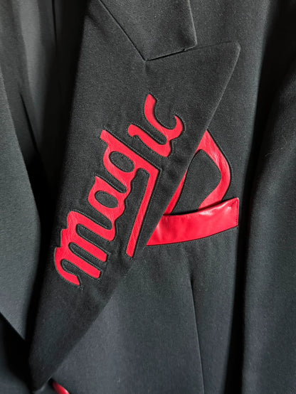 Yohji Yamamoto Black Blazer with Red Details