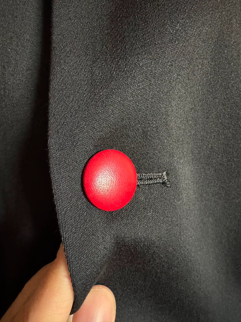 Yohji Yamamoto Black Blazer with Red Details