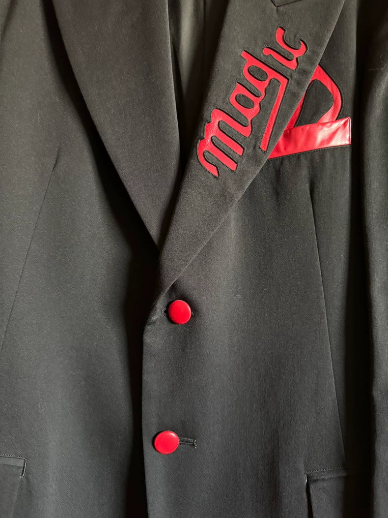 Yohji Yamamoto Black Blazer with Red Details