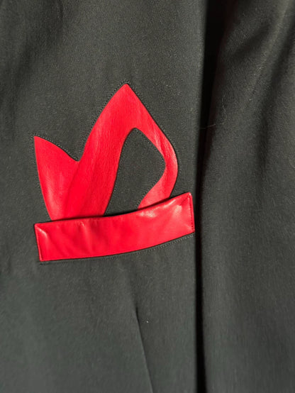 Yohji Yamamoto Black Blazer with Red Details