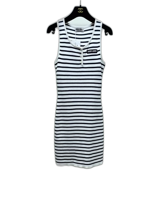 miumiu Striped Knit Dress