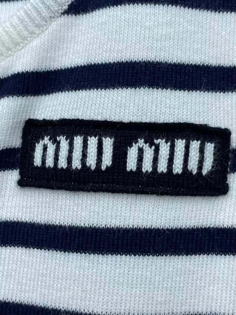 miumiu Striped Knit Dress