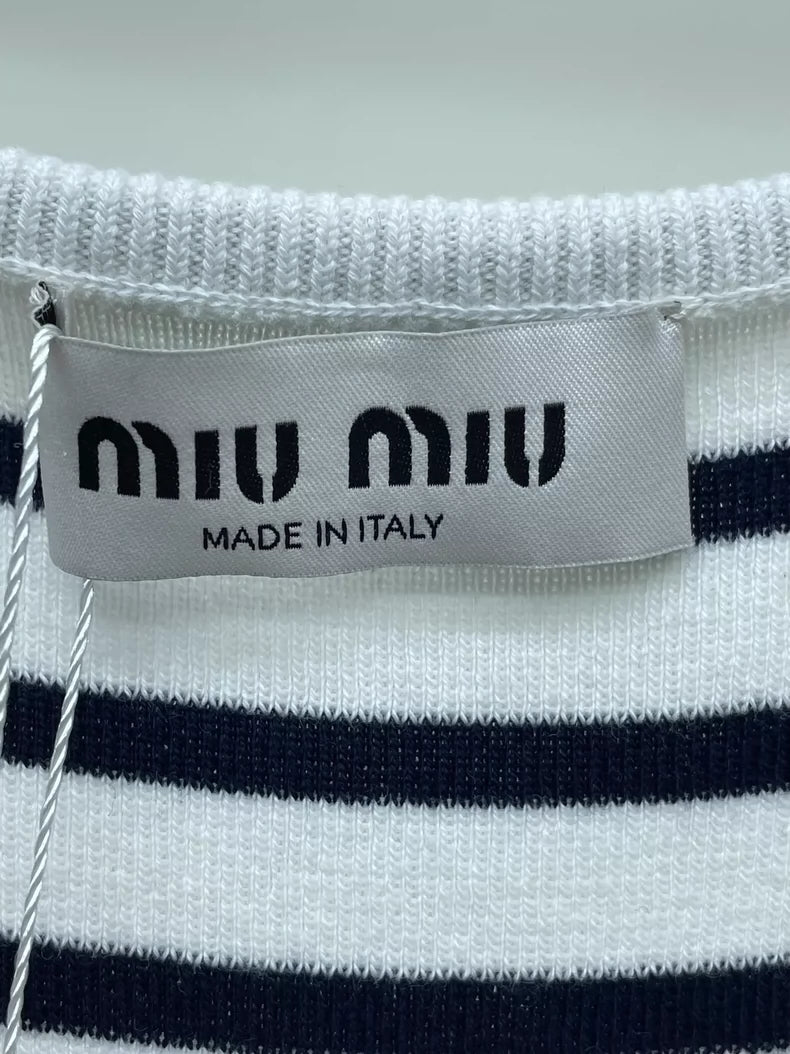 miumiu Striped Knit Dress