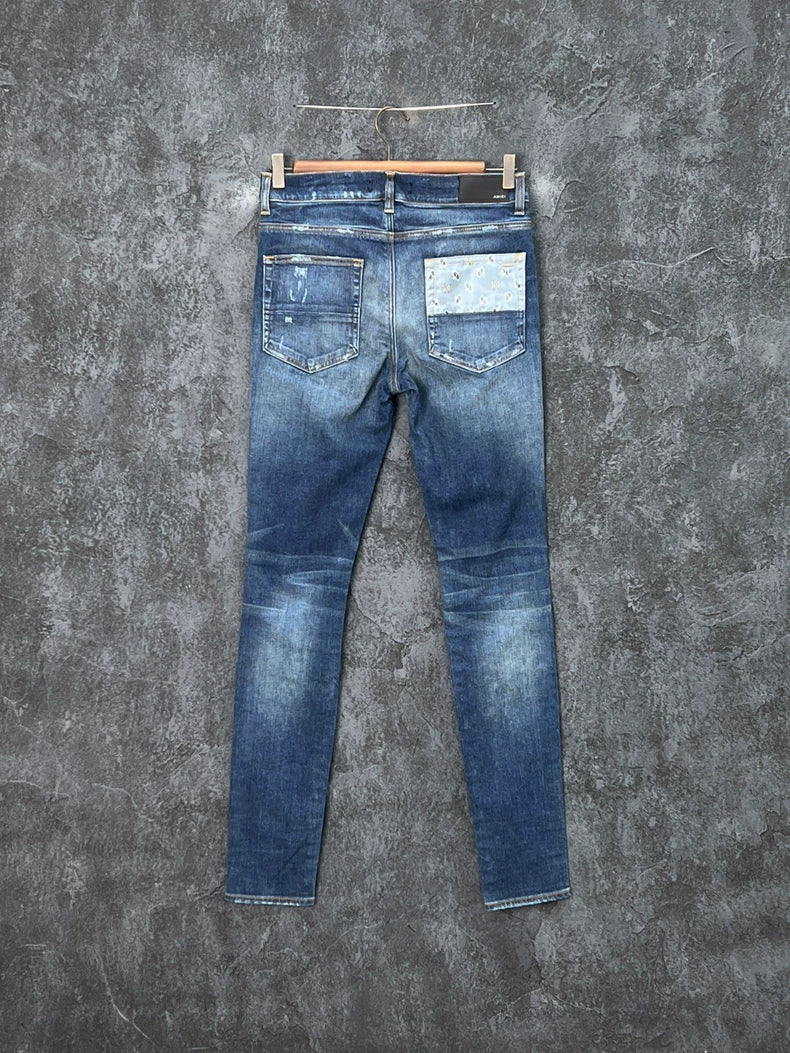 Distressed Design Denim Pants for Men