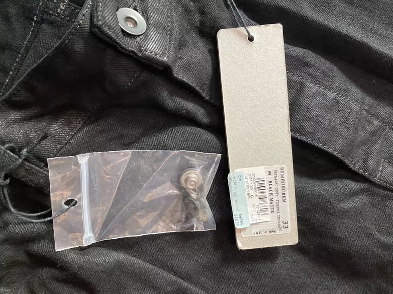 Rick Owens Black Waxed Casual Pants-yf