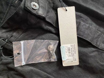 Rick Owens Black Waxed Casual Pants-yf