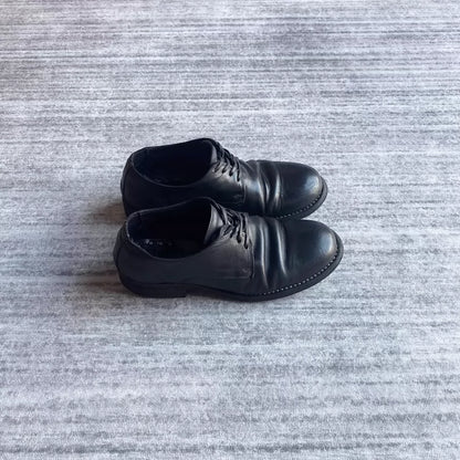 Guidi 992 Dark Leather Derby Shoes-zp