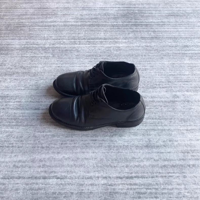 Guidi 992 Dark Leather Derby Shoes-zp