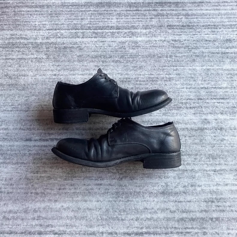 Guidi 992 Dark Leather Derby Shoes-zp