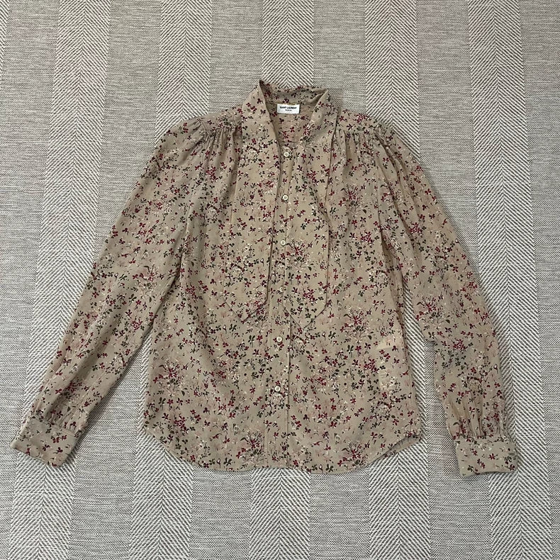 Saint Laurent Floral Silk Shirt