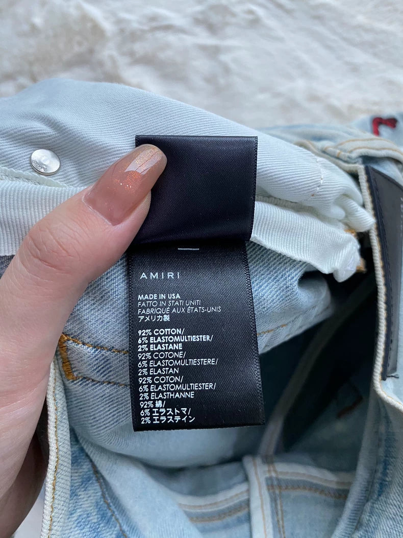 Amiri Grateful Dead Rainbow Skeleton Jeans