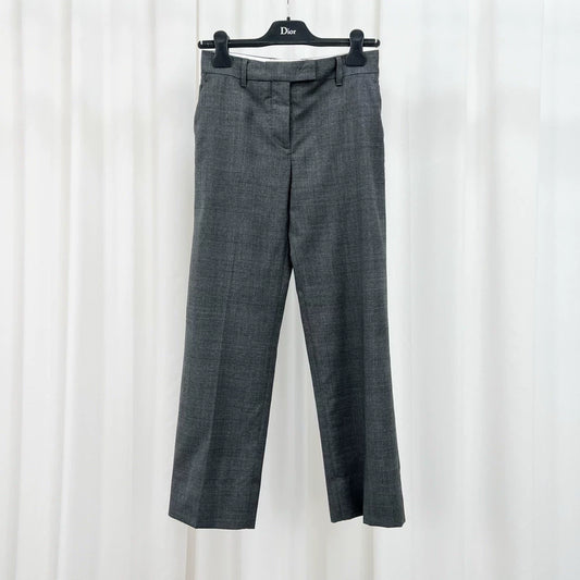 Miu Miu Embroidered Letter Casual Trousers-yf