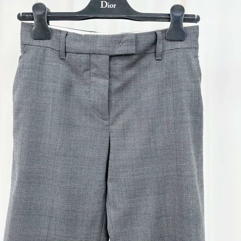 Miu Miu Embroidered Letter Casual Trousers-yf