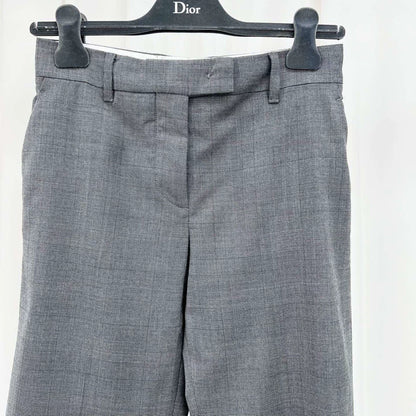 Miu Miu Embroidered Letter Casual Trousers-yf