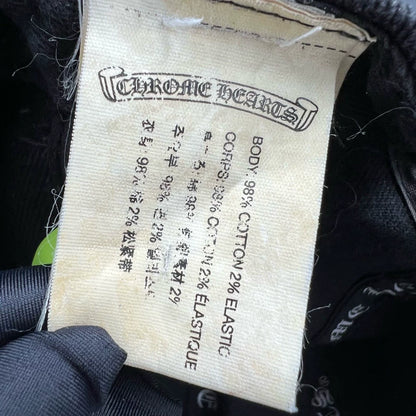 Chrome Hearts Black Embroidered Baseball Cap