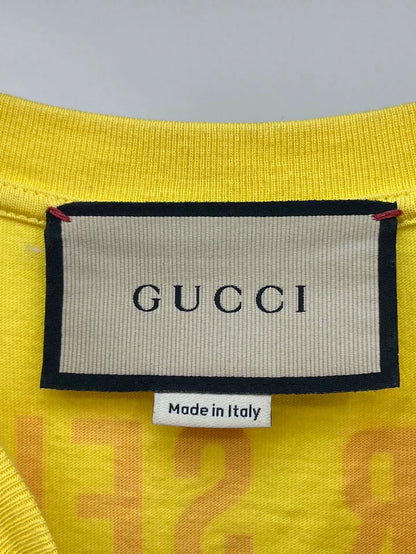 Gucci Yellow Letter Print T-shirt