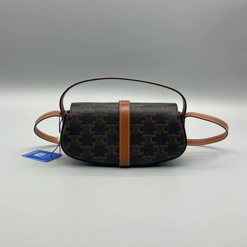 Celine Triomphe Floral Shoulder Bag