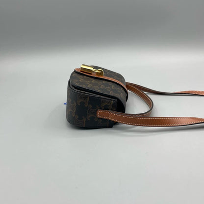 Celine Triomphe Floral Shoulder Bag