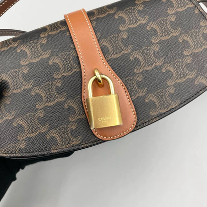 Celine Triomphe Floral Shoulder Bag