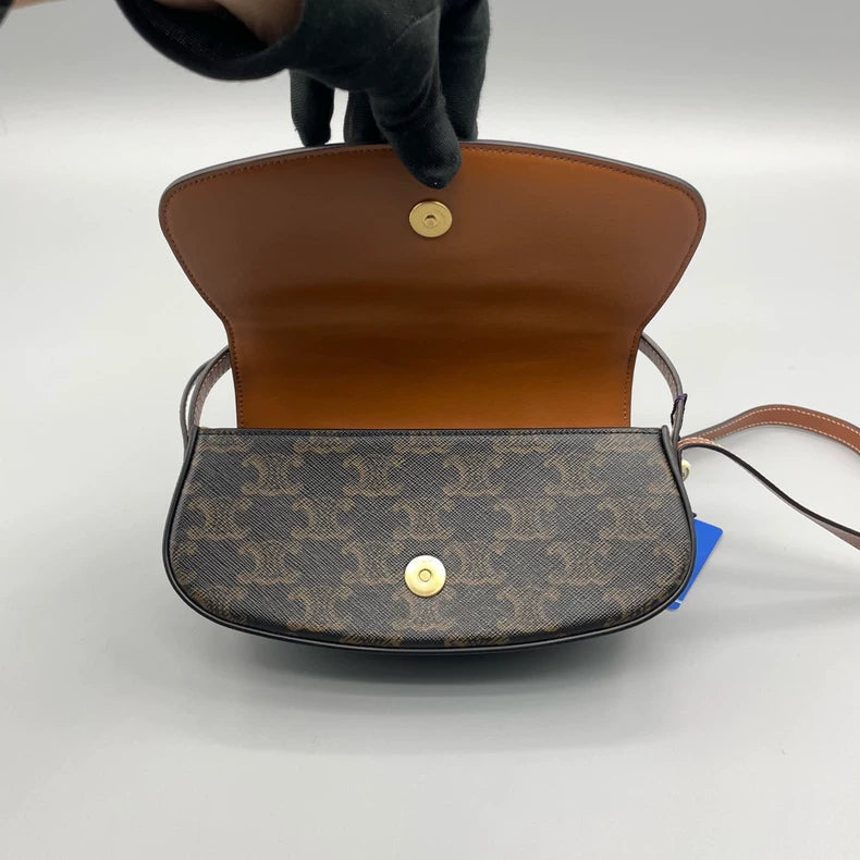 Celine Triomphe Floral Shoulder Bag