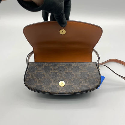 Celine Triomphe Floral Shoulder Bag