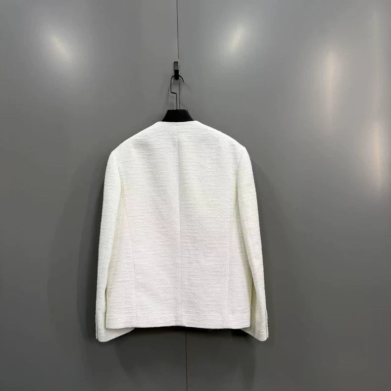 Louis Vuitton Single Button Jacket in White