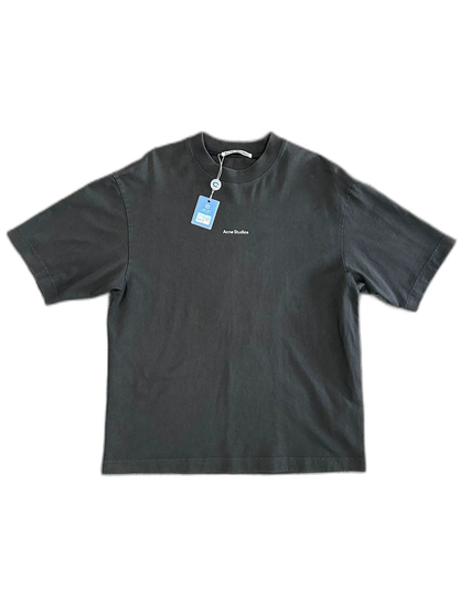 Acne Studios Black Distressed Letter Tee