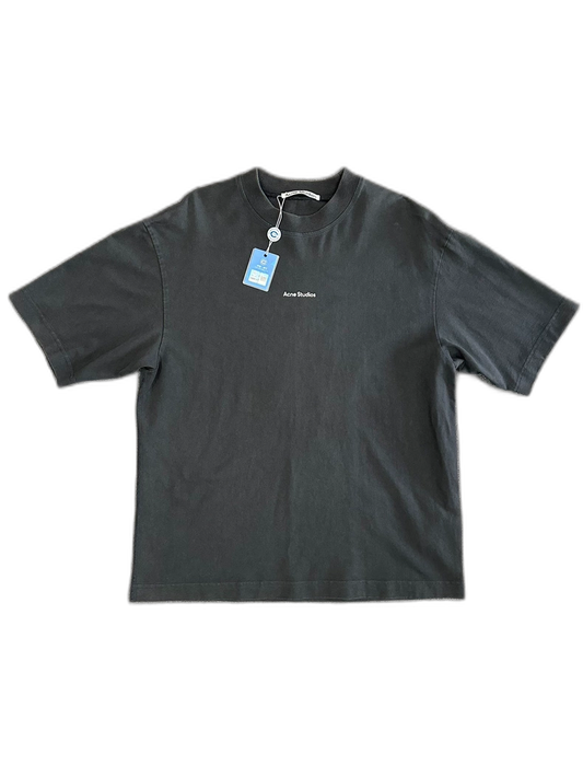 Acne Studios Black Distressed Letter Tee