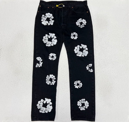 Levi's Denim Tears Collaboration Floral Wreath Print Jeans-yf