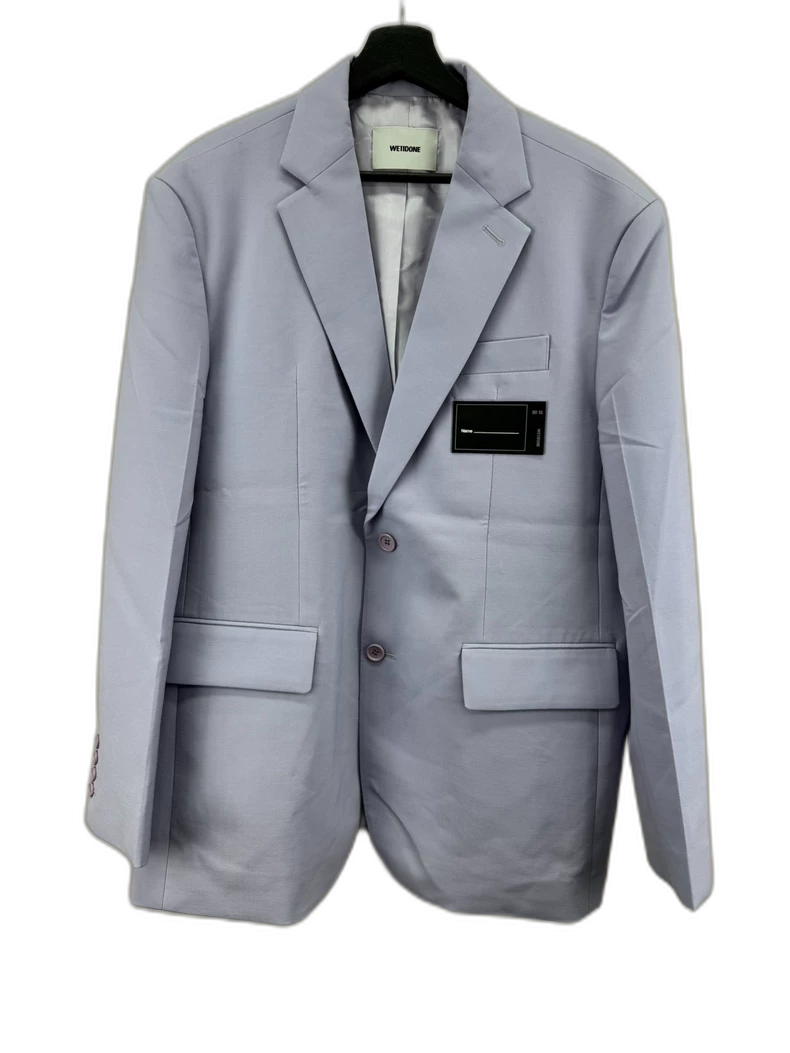 WE11DONE Logo Pattern Suit Jacket