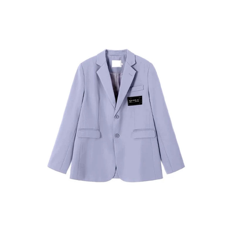 WE11DONE Logo Pattern Suit Jacket