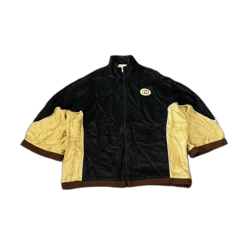 Gucci Vintage Sports Jacket in Black and Gold