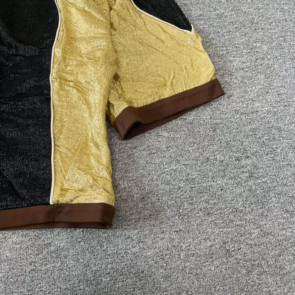 Gucci Vintage Sports Jacket in Black and Gold