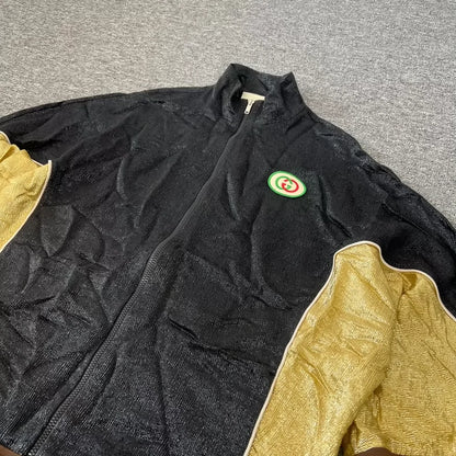 Gucci Vintage Sports Jacket in Black and Gold