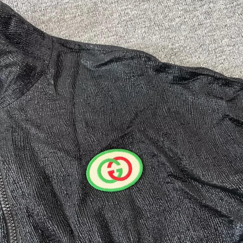 Gucci Vintage Sports Jacket in Black and Gold