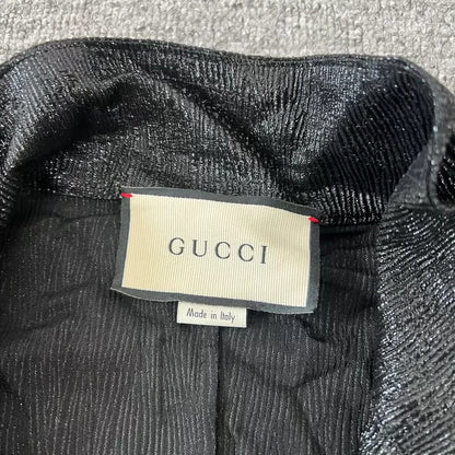 Gucci Vintage Sports Jacket in Black and Gold