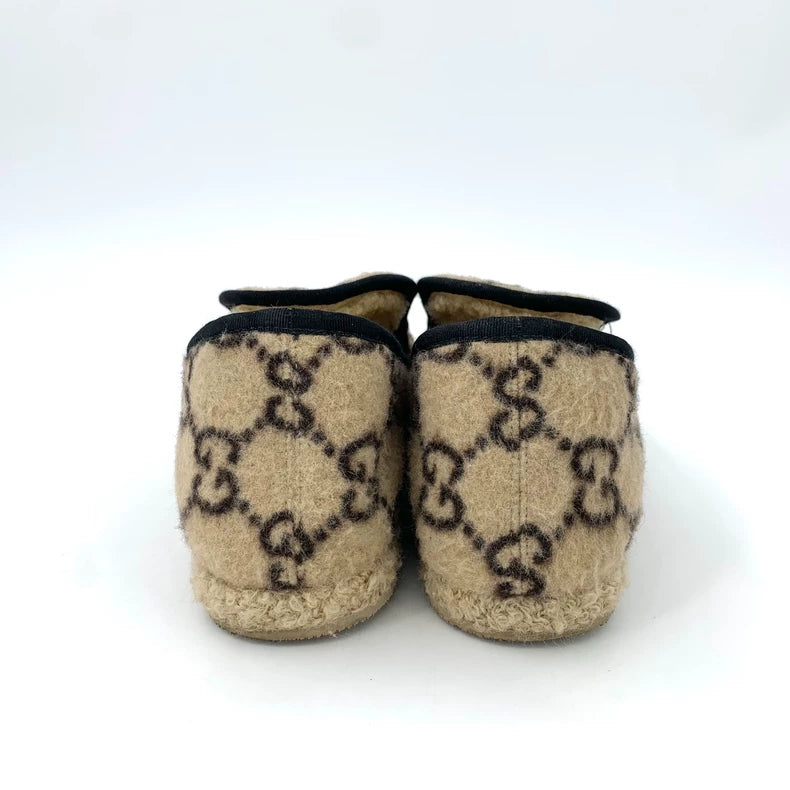 Gucci Logo Print Casual Slip-Ons