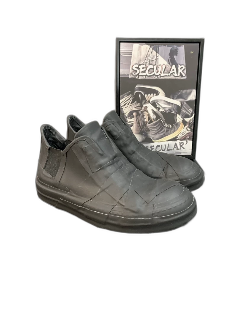 Rick Owens Black Low Top Sneakers-yf