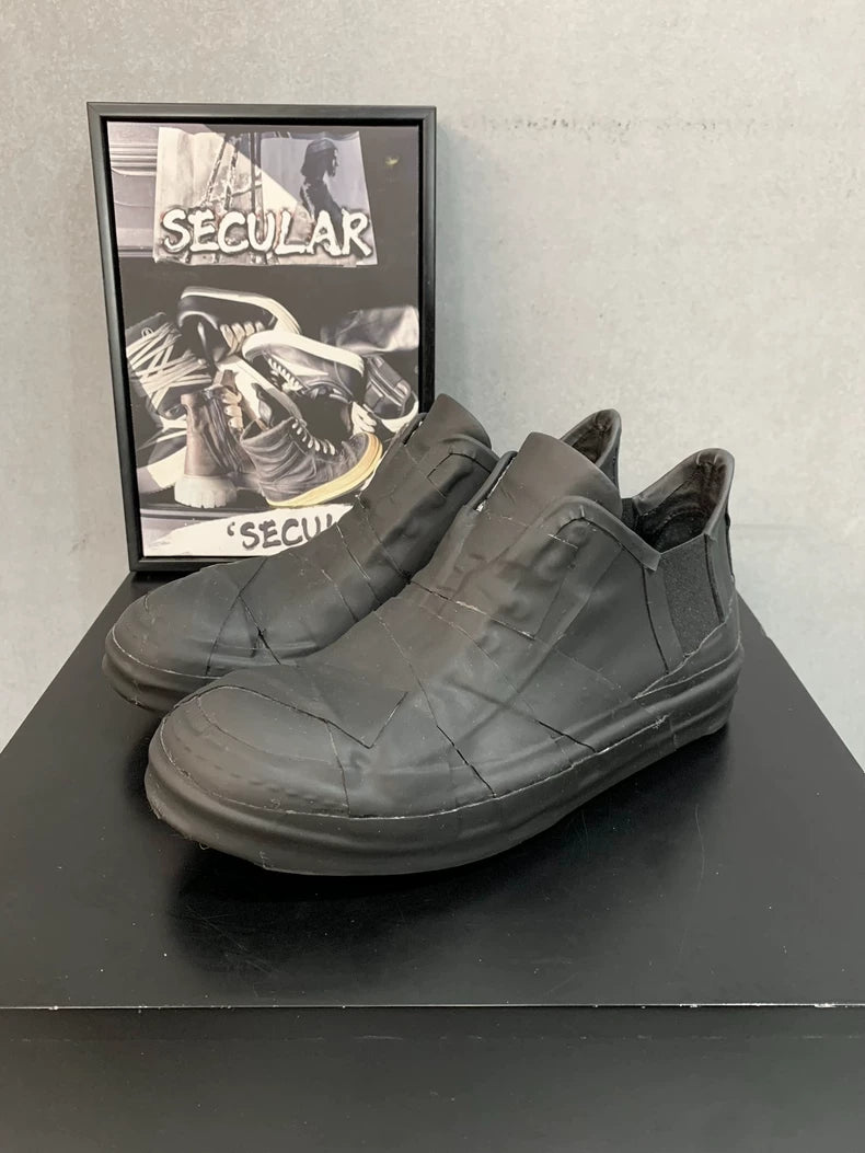 Rick Owens Black Low Top Sneakers-yf